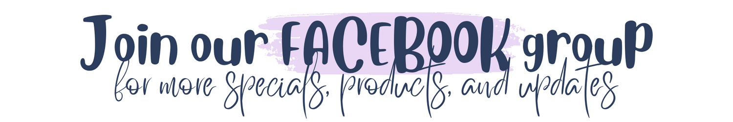 Join Amanda's Crafty Creations Facebook page for updates, exclusives, and deals