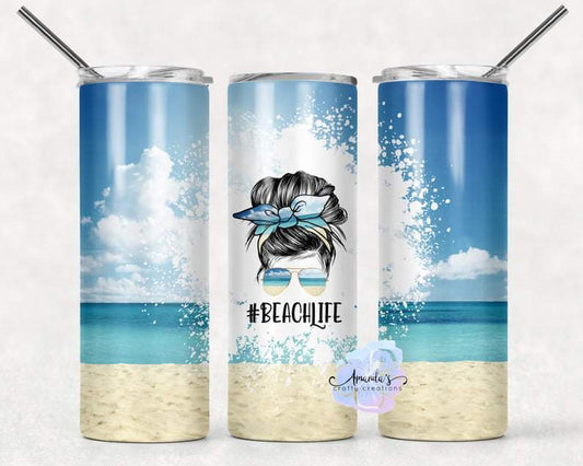 Hashtag Beach Life tumbler
