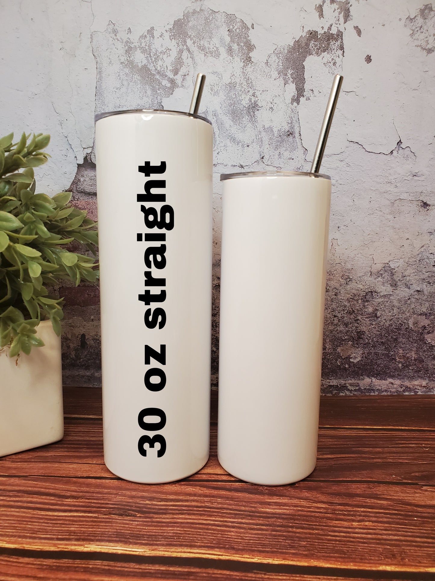 Customizable Tumbler, 30 oz skinny tumbler