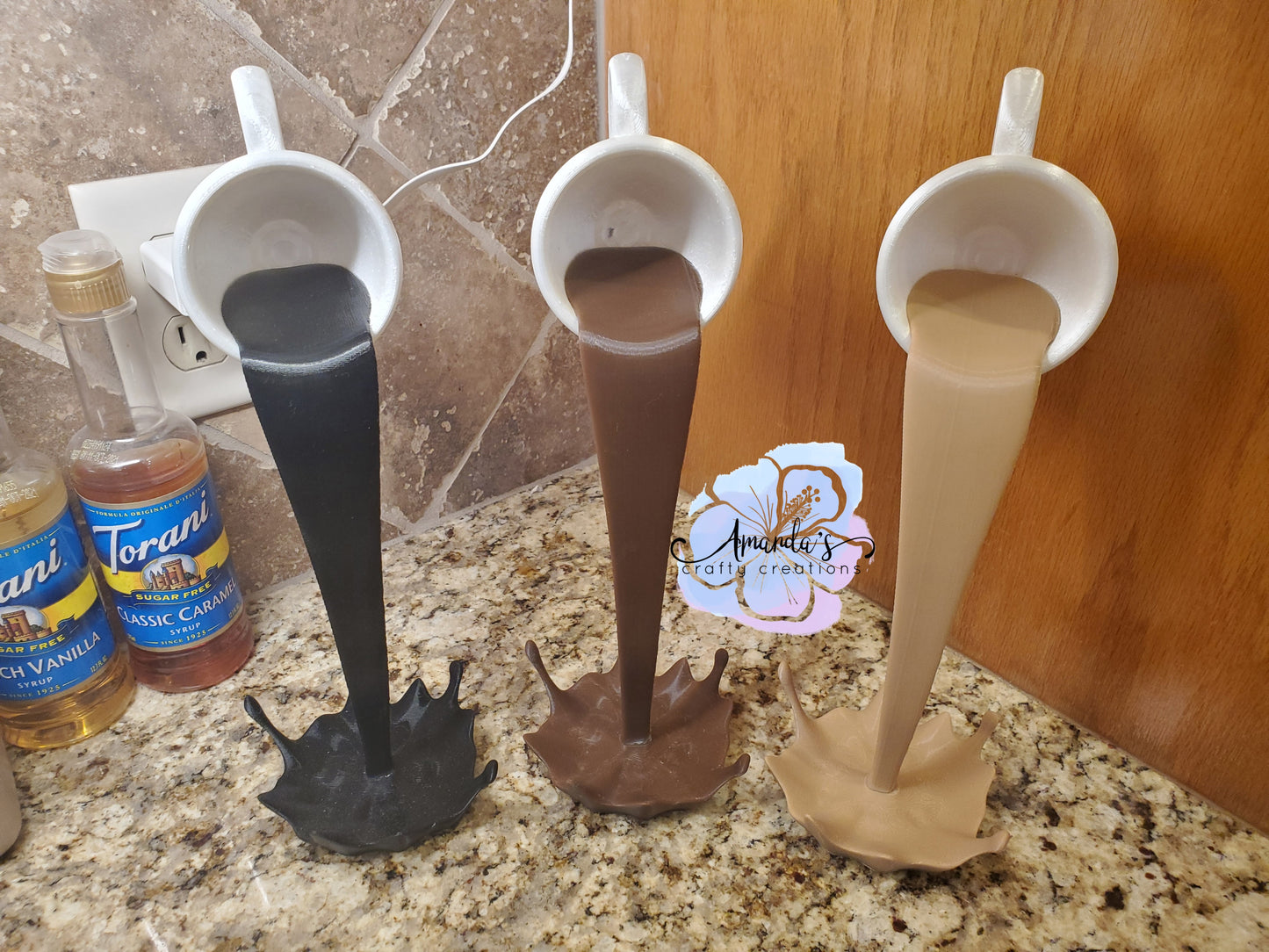 3D printed floating coffee home decor