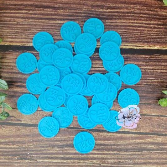 "Bag O Fucks" – Zero Fucks to Give, NSFW Gag Gift | 3D Printed Coins with Organza Bag