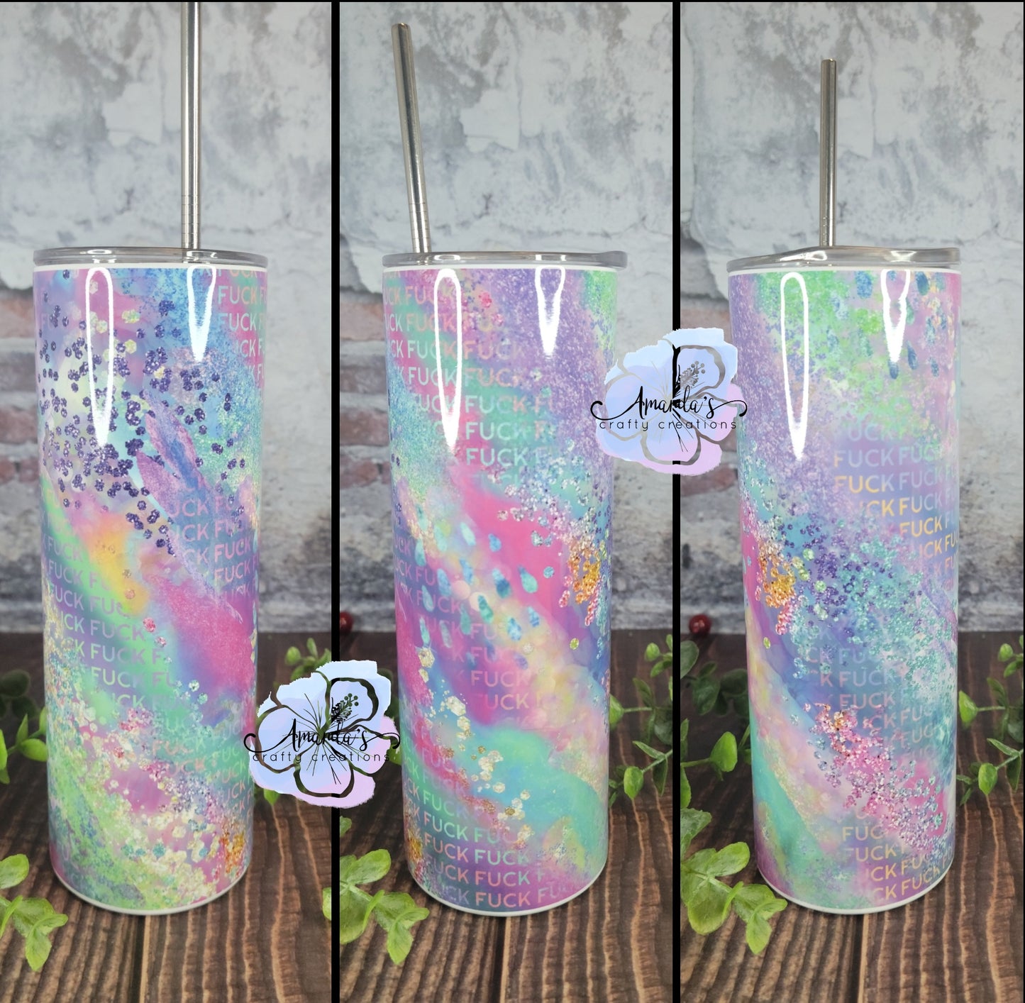 Pastel milky way tumbler with hidden fuck
