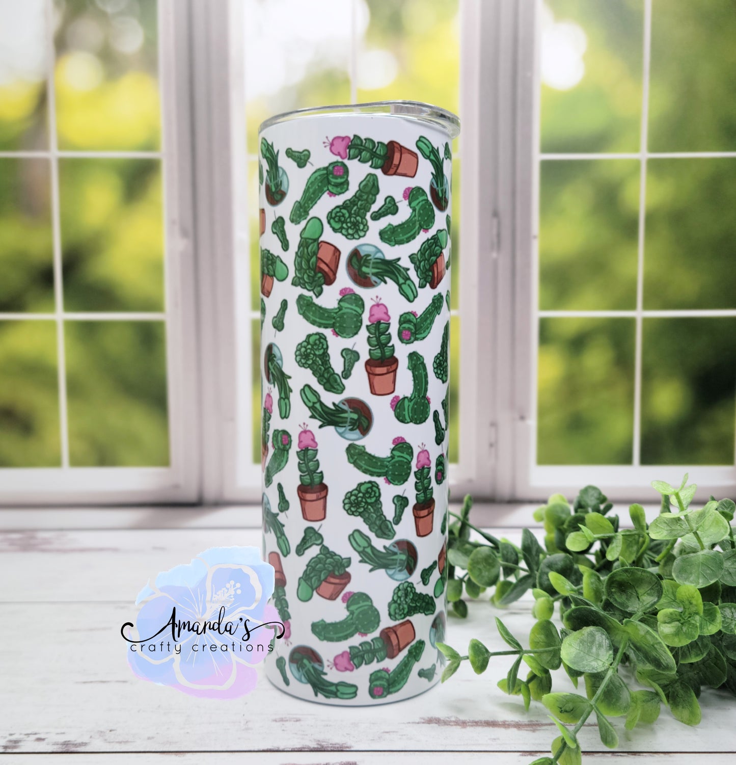 "Cockti" Tumbler - 20 oz or 30 oz Mature Humor Metal Tumbler with Straw