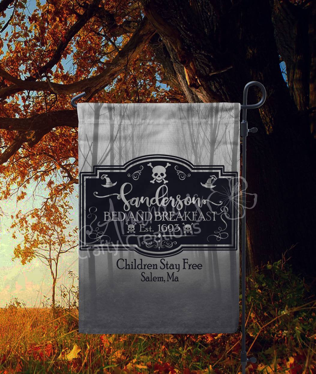 Sanderson B&B Halloween garden flag