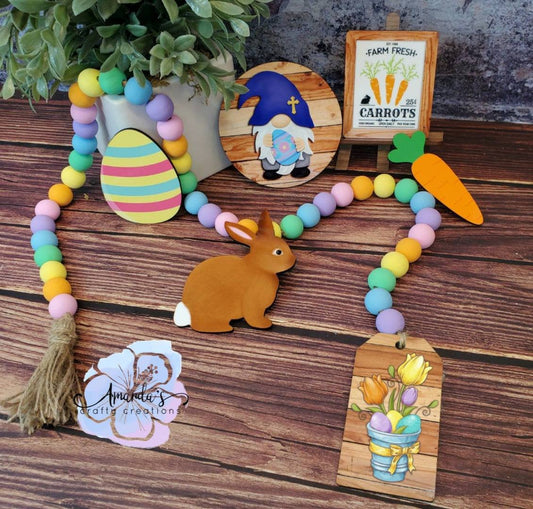 "Easter tiered tray" decor, tiered tray, decor set, Easter decor, spring