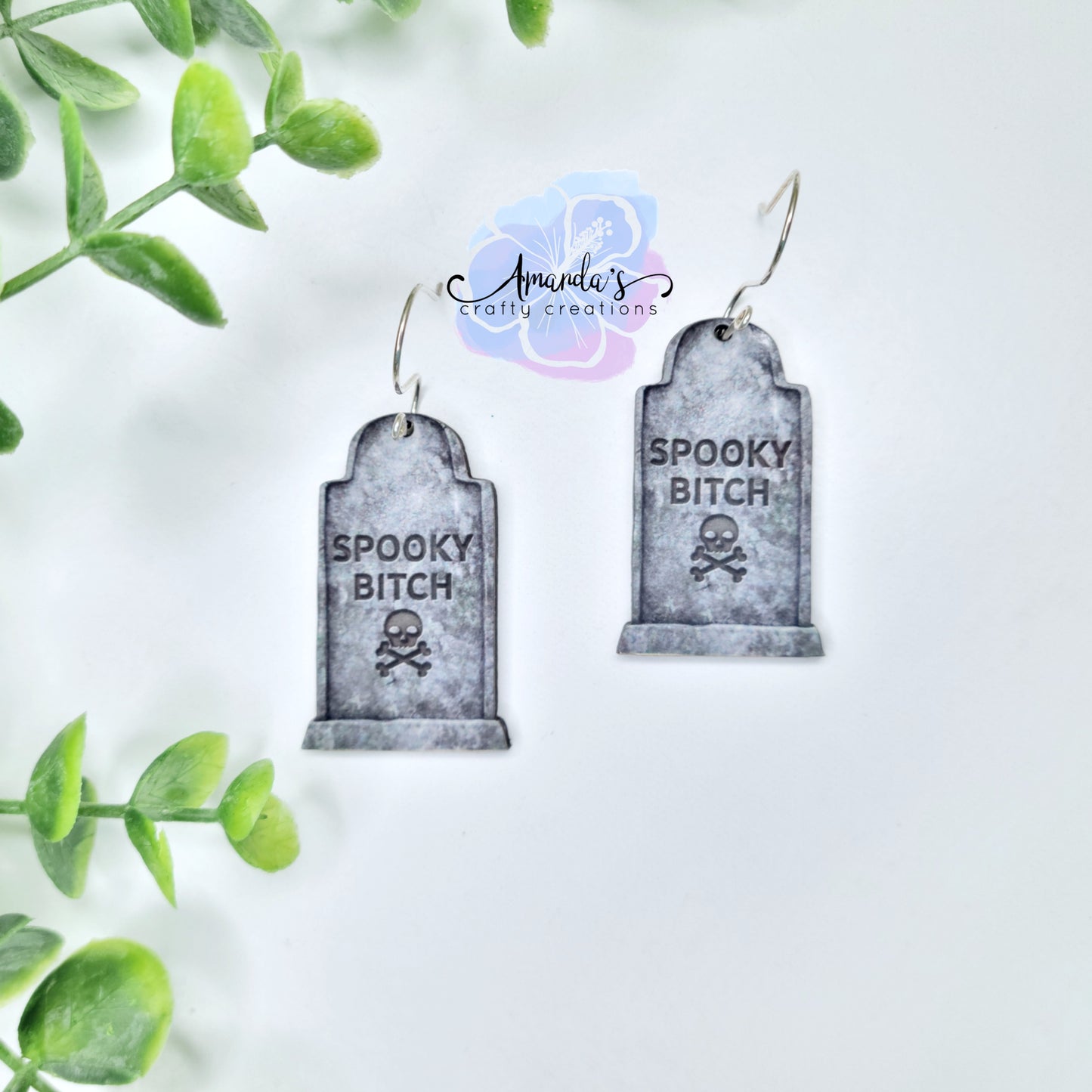 Drop Earrings, Coffin shape earrings, coffin spooky bitch horror spooky scary, halloween Drop Earrings