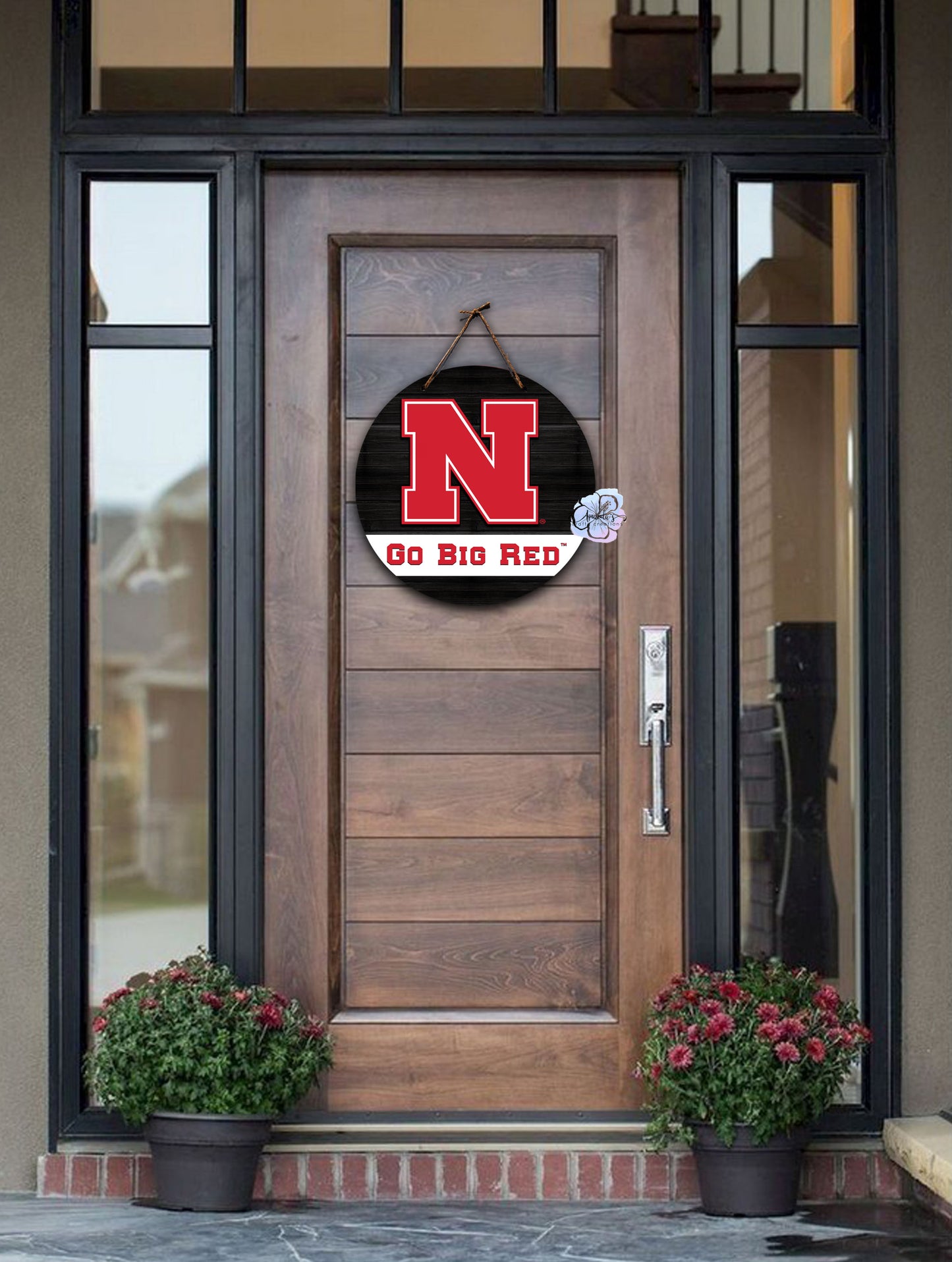 Nebraska N Go Big Red door hanger